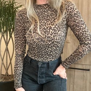ALL SAINTS | Leopard long sleeve top